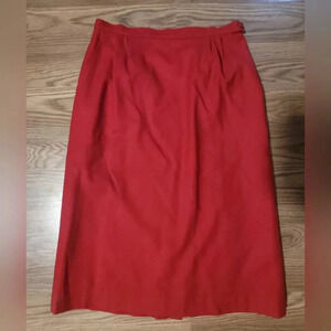 Vintage Pendleton Burgundy Midi Skirt